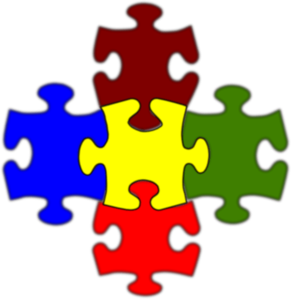 Puzzle Template 30 Pieces Lpsd5 - 5 Piece Puzzle Clipart (582x598)