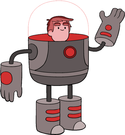 A Cartoon Boy Astronaut In A Spacesuit - Danny From Bravest Warriors (499x544)
