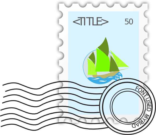 Postage Stamp Clip Art (600x519)