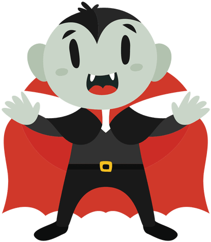 Dracula Halloween Cartoon Costume Transparent Png - Dracula Cartoon Png (512x512)