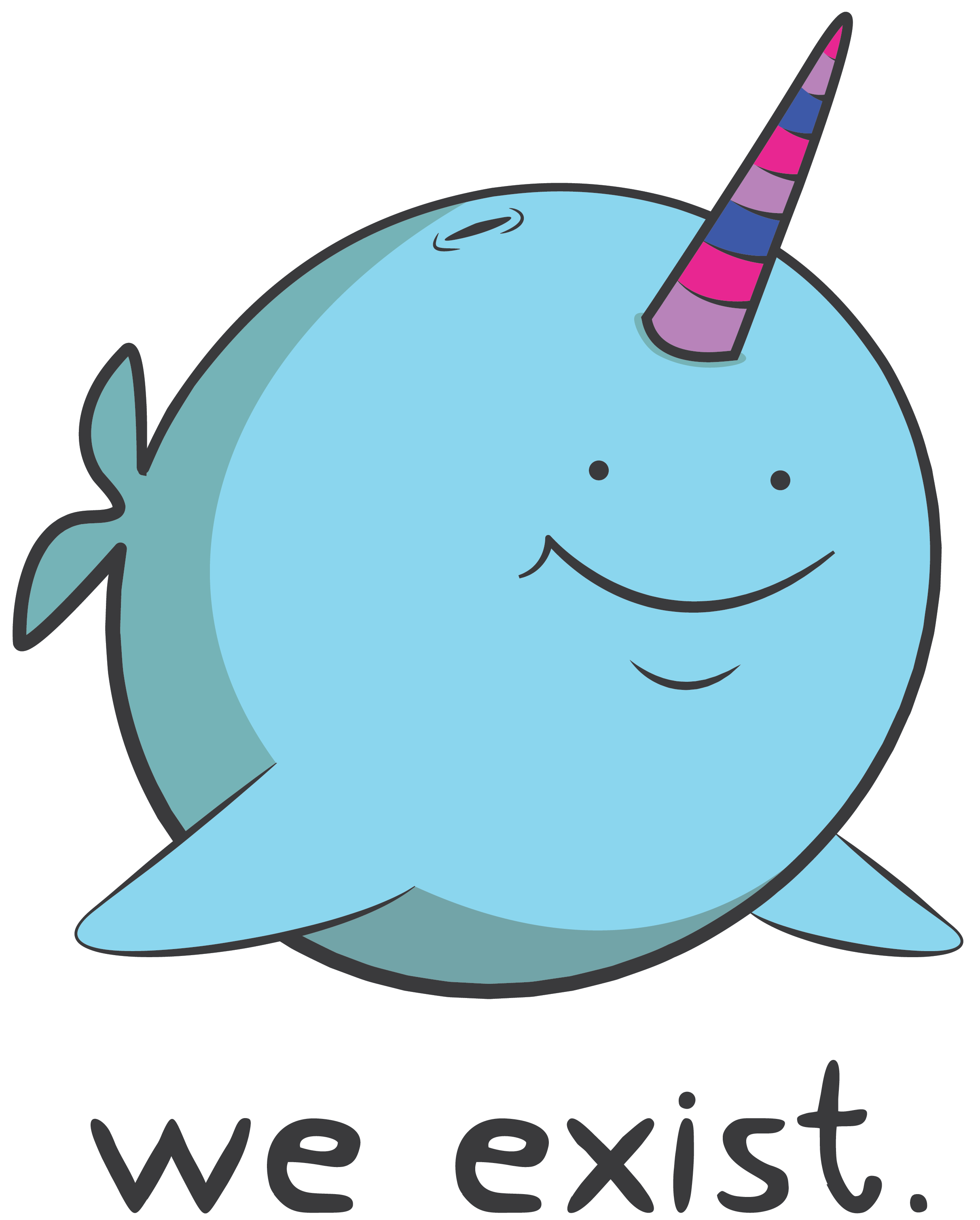 Narwhal Clipart Uni - Narwhal (2423x3017)
