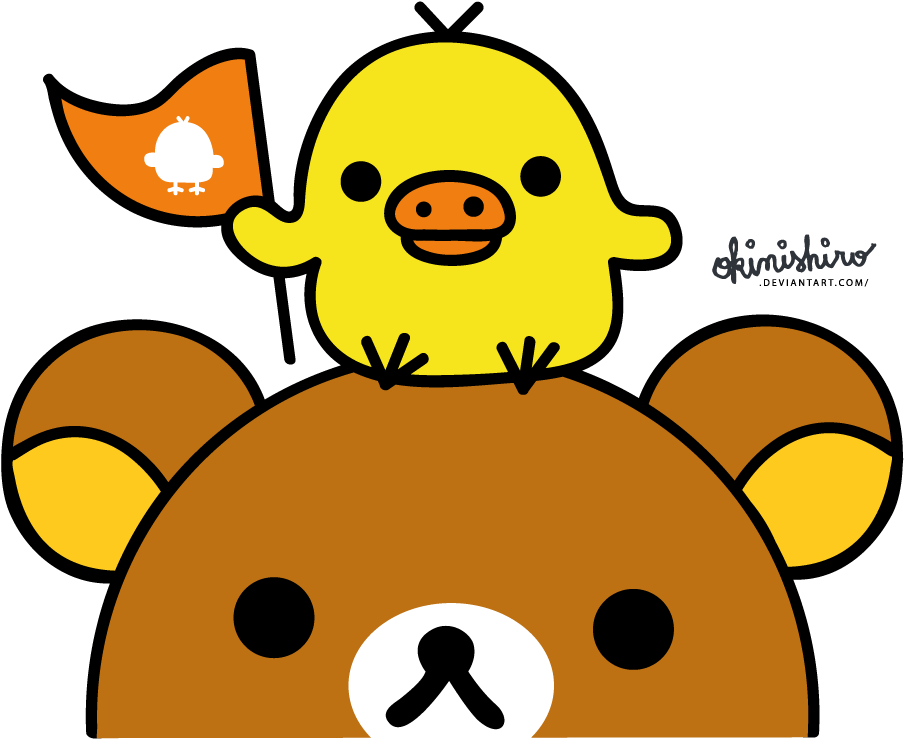 [vector] Rilakkuma And Kiiroitori By Okinishiro - Rilakkuma And Kiiroitori (1000x797)