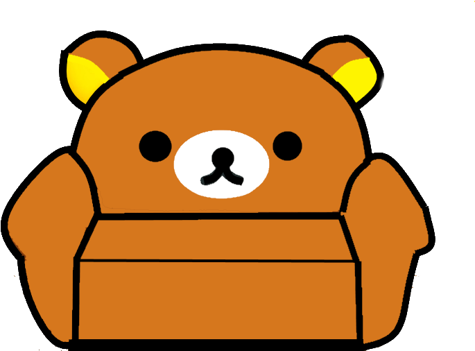 Rilakkuma Chair By Akaichounokoe - Trnsparent Gifs (740x599)