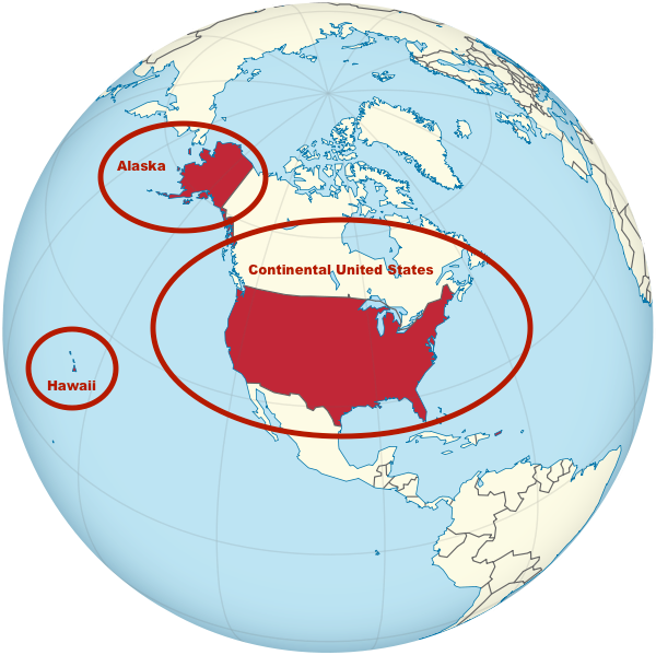 Picture - United States Regions On Globe (600x599)