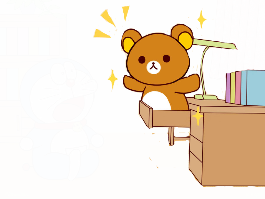 Png's Of Rilakkuma By Nekogasai - Rilakkuma Bear With Transparent Background (900x678)