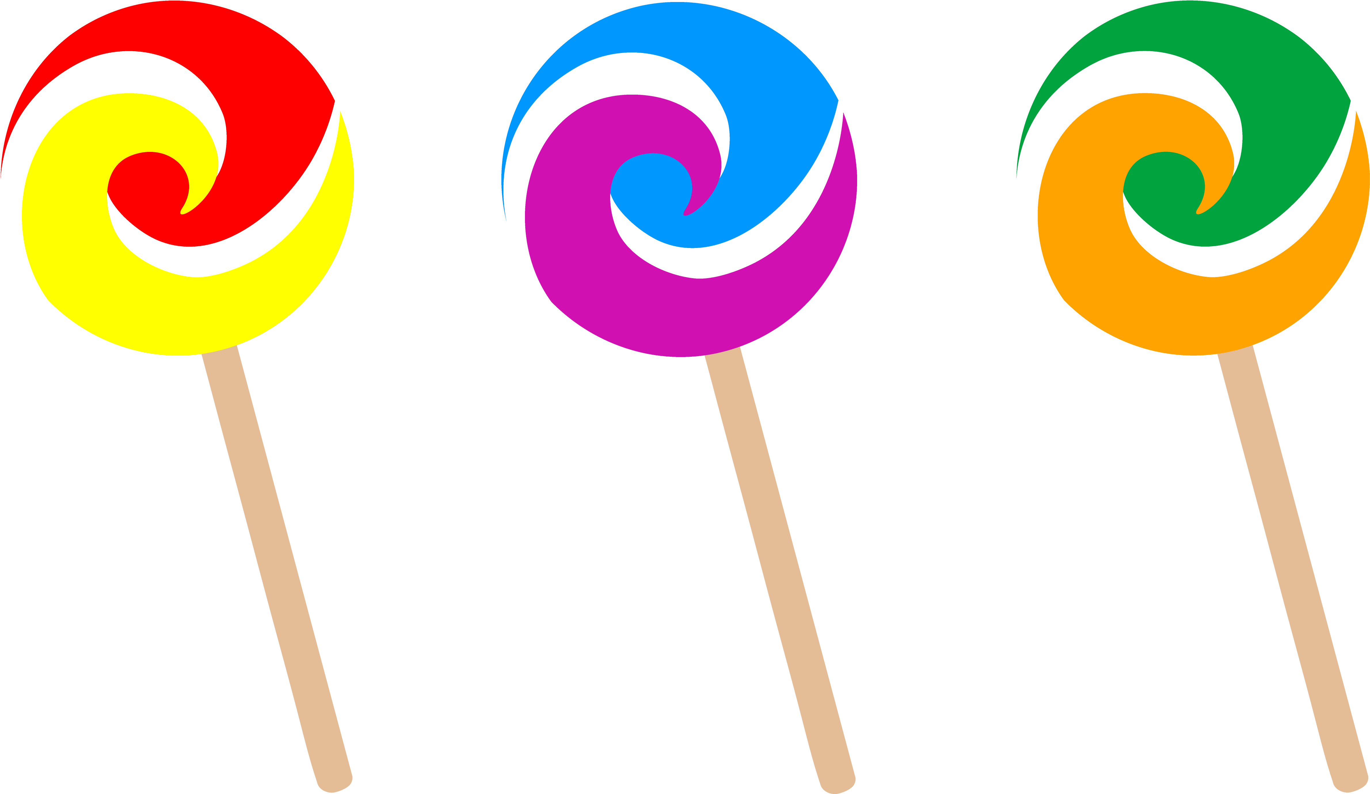 Free Clip Art Candy - Lollipop (4962x2975)