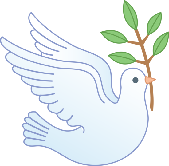 Free Dove Clip Art Pictures - Paloma De Papel Plantilla (550x540)