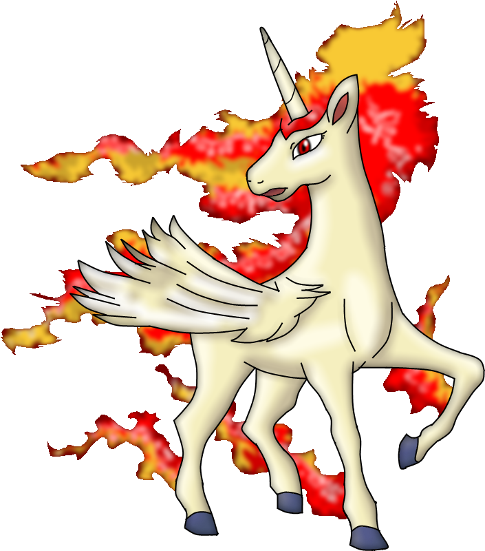 Fake Mega-rapidash By Wazzzaap - Rapidash (789x827)