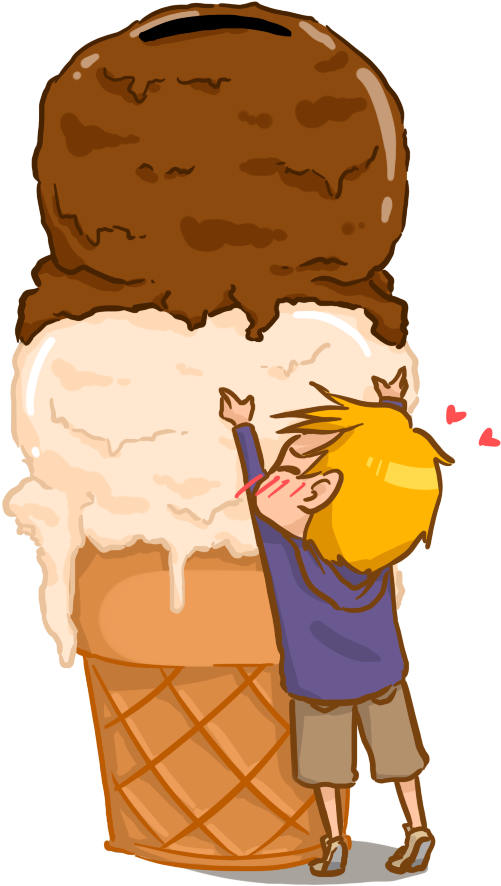 Suno's Piggybank By Beefeebrillate - Ice Cream Cone (628x1002)
