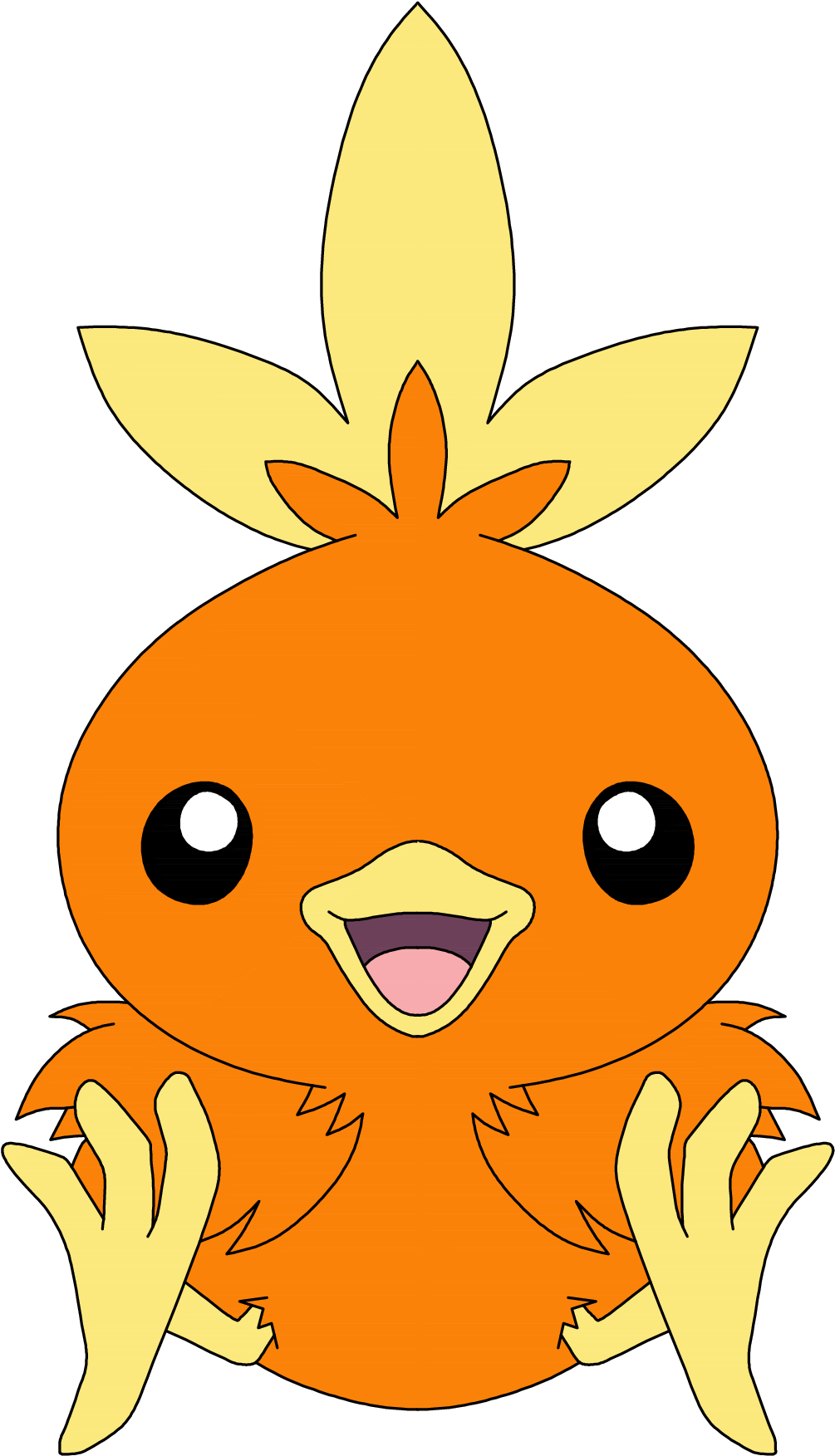 How To Draw Pokémon Torchic Done And Colored - Torchic Pokemon To Draw (3300x2550)