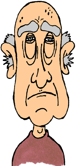Old Men Clipart - Old Man Clip Art (250x542)