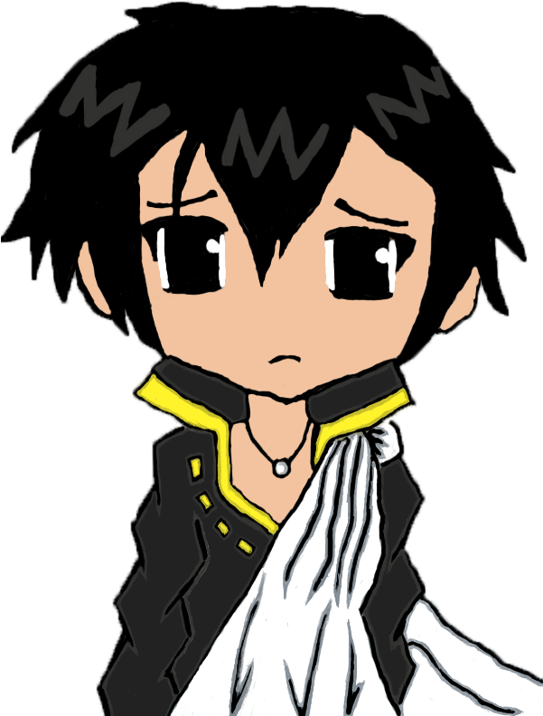 Zeref Chibi Fairy Tail By Angelxllover Clipart Free - Fairy Tail Chibis De Zeref (600x800)