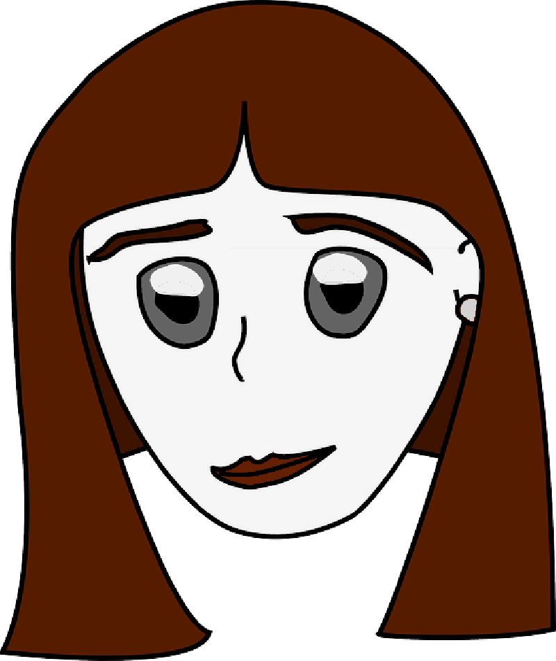 Head, People, Lady, Woman, Girl, Cartoon, Heads, Girls - Student (800x951)
