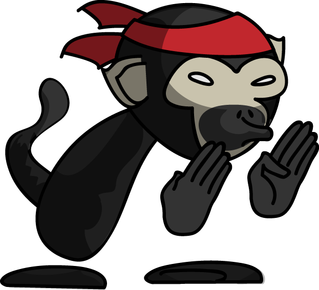 Spider Monkey Ninja By Dimlicht - Spider Monkey Ninja (623x567)