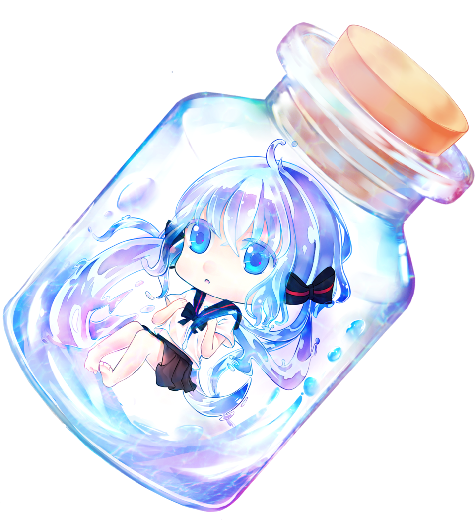Miku Bottle By O-hikaku - Illustration (1024x1190)
