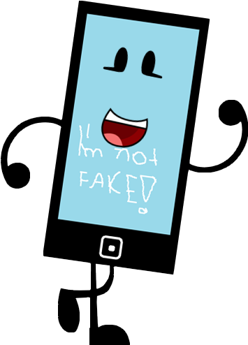 Fake Phone With Limbs - Phone Bfdi (427x555)