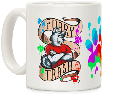 Furry Trash Coffee Mug - Furry Mug (484x484)