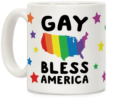 Gay Bless America Coffee Mug - Coffee Cup (484x484)
