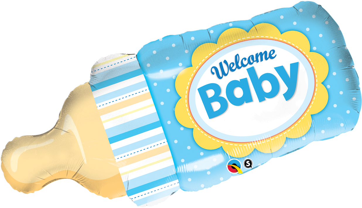 Welcome Baby Bottle Balloon (1239x727)