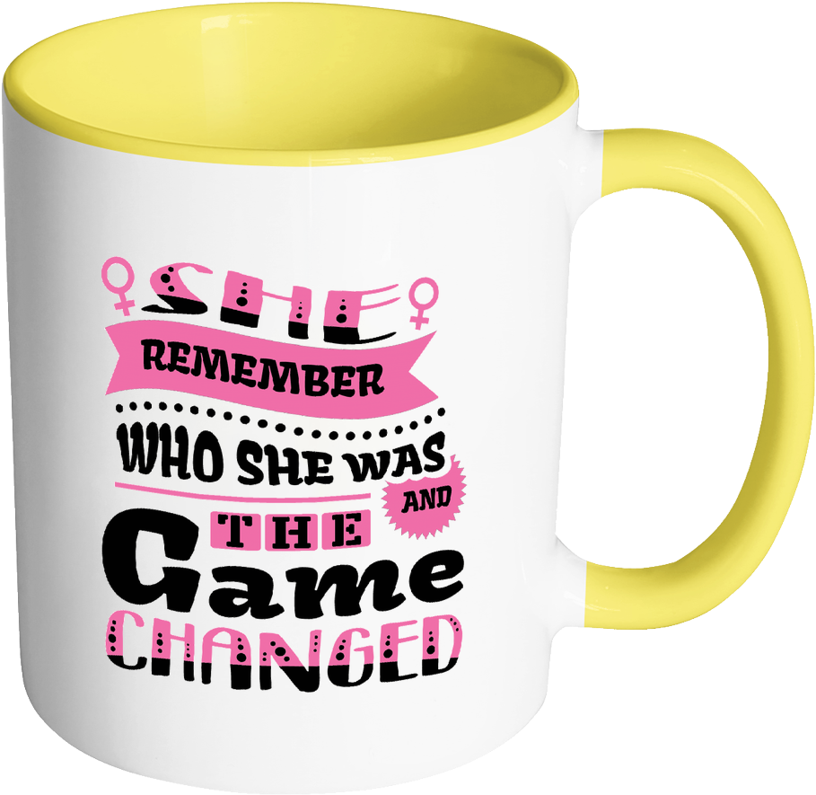 She Remember Who She Was And The Game Changed Inspirational - Mug (1024x1024)