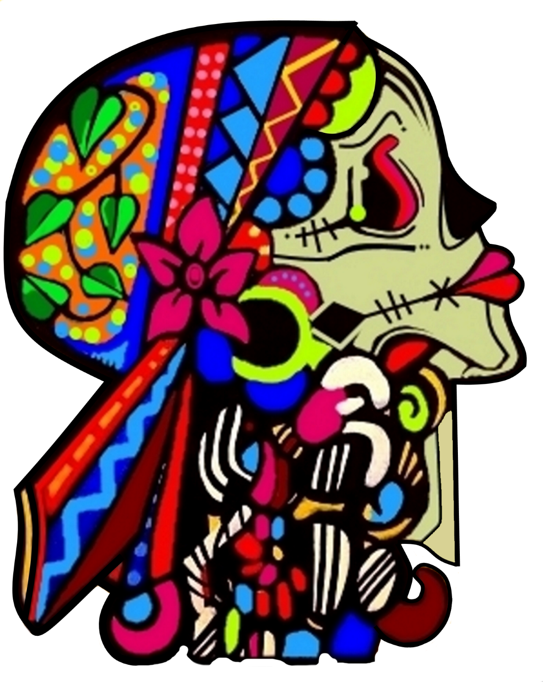 Tekn Projects, Gypsy Design, Tattoo Flash Series, - Stained Glass (1104x1387)
