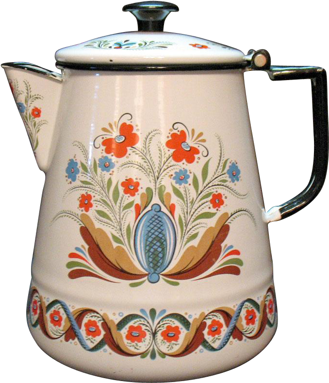 Vintage Swedish Scandinavian Folk Art Style Coffee - Scandinavian Folk Art (788x788)