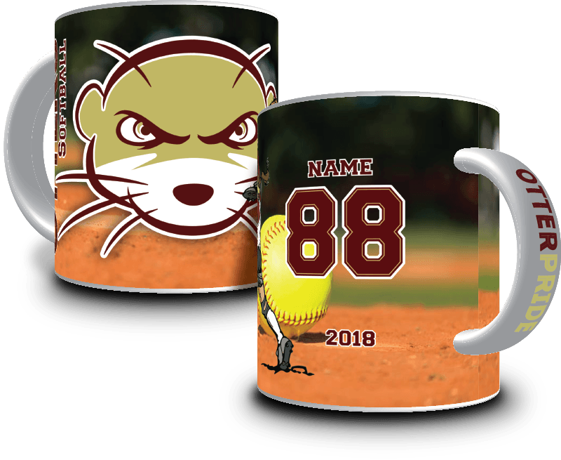 Ff Otters Softball 2018 Coffee Mug - Cartoon (800x655)