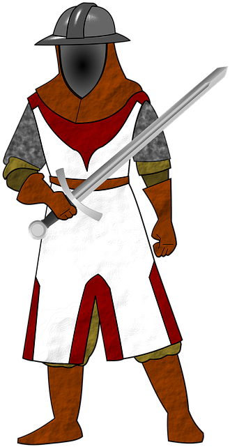 Knight Clipart Soldier - Guardian 5'x7'area Rug (468x720)