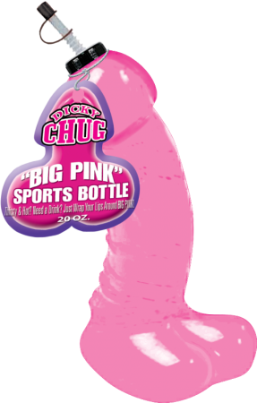 Novelties > Novelties > Dicky Chug Sports Bottle - Dicky Chug Big Sports Bottle - Pink 590ml (287x450)