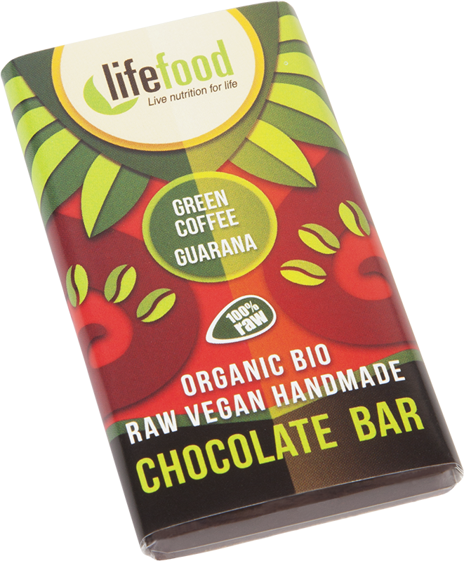 Raw Organic Green Coffee Guarana Chocolate 15g - Lifefood Mini Čokoládka Se Zelenou Kávou A Guaranou (1200x1200)