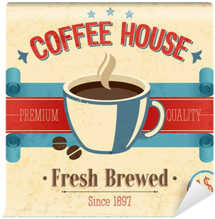Vintage Coffee House Card - Art Print: Avean's Vintage Coffee House Card, 61x46in. (400x400)