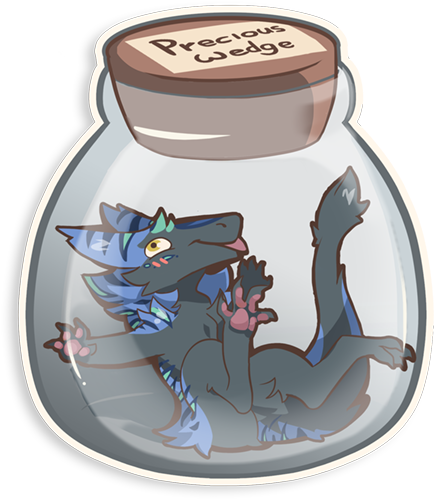 Sergal In A Bottle - Cartoon (512x512)