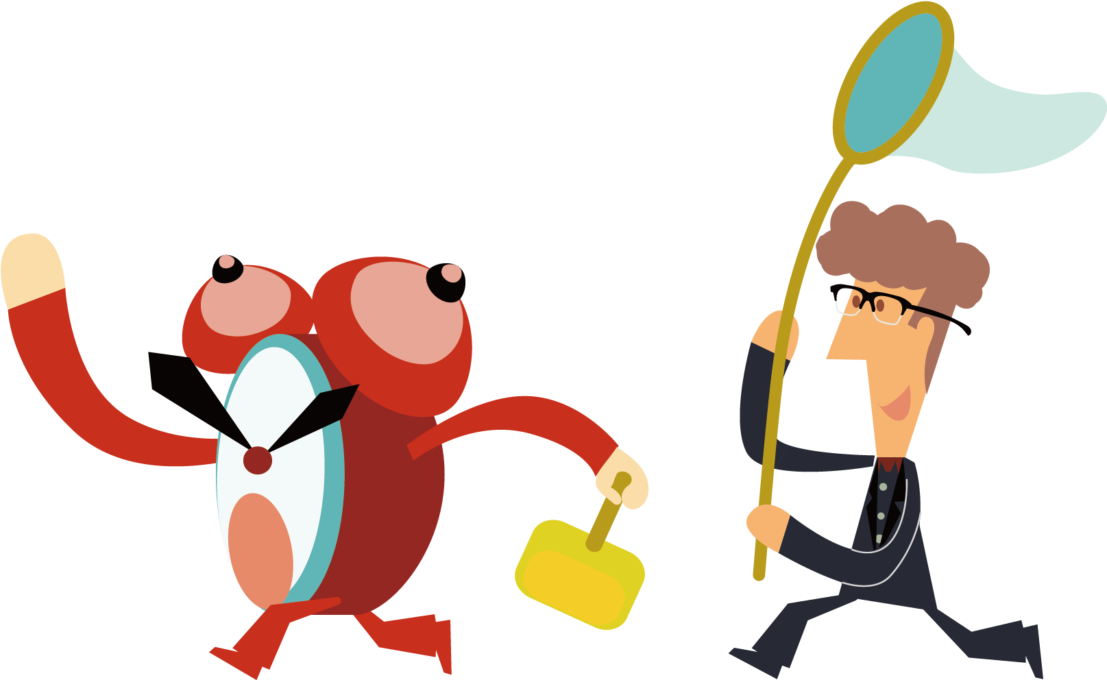 Time Management Graphic Design Infographic - Infographic Character Png Transparent (1667x1667)