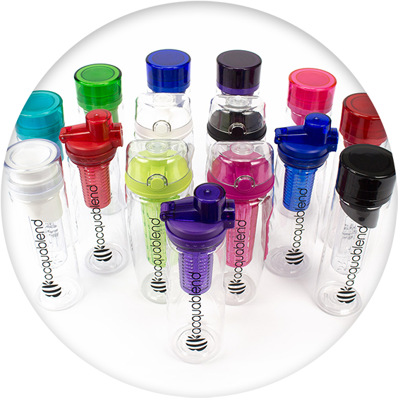 Group Of Acquablend Bottles - Glass Bottle (600x600)