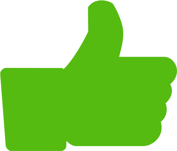 Green Facebook Logo - Green Facebook Thumbs Up (720x516)