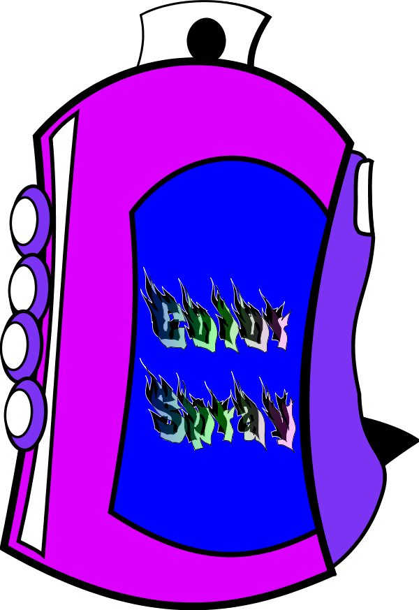 Spray Can Color - Clip Art (600x873)