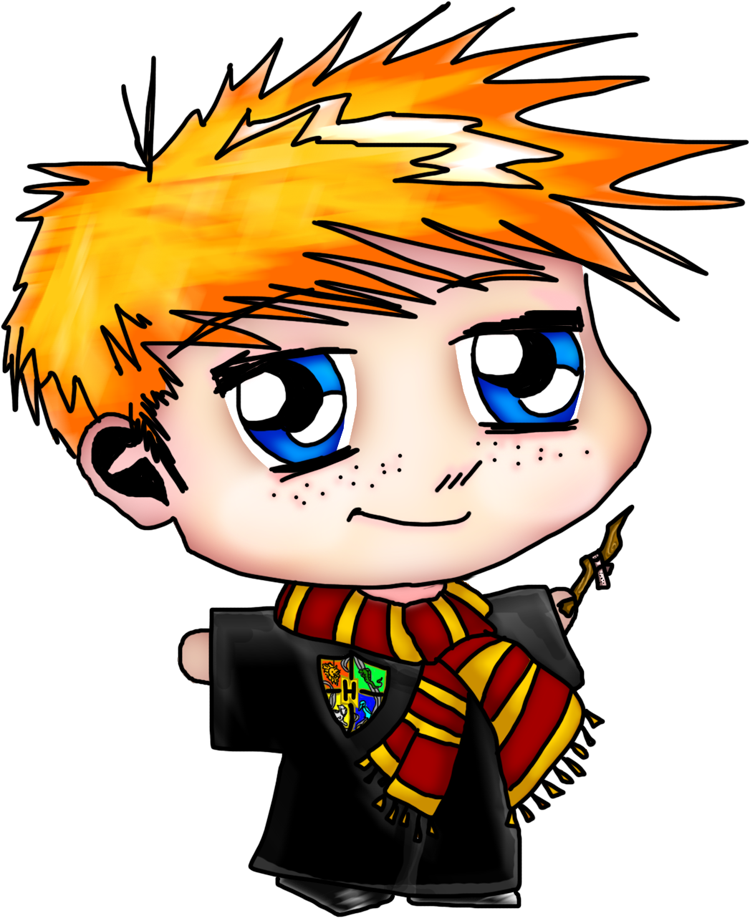 Ron Weasley Chibi By Lizievamp On Deviantart - Ron Weasley Clip Art (749x918)
