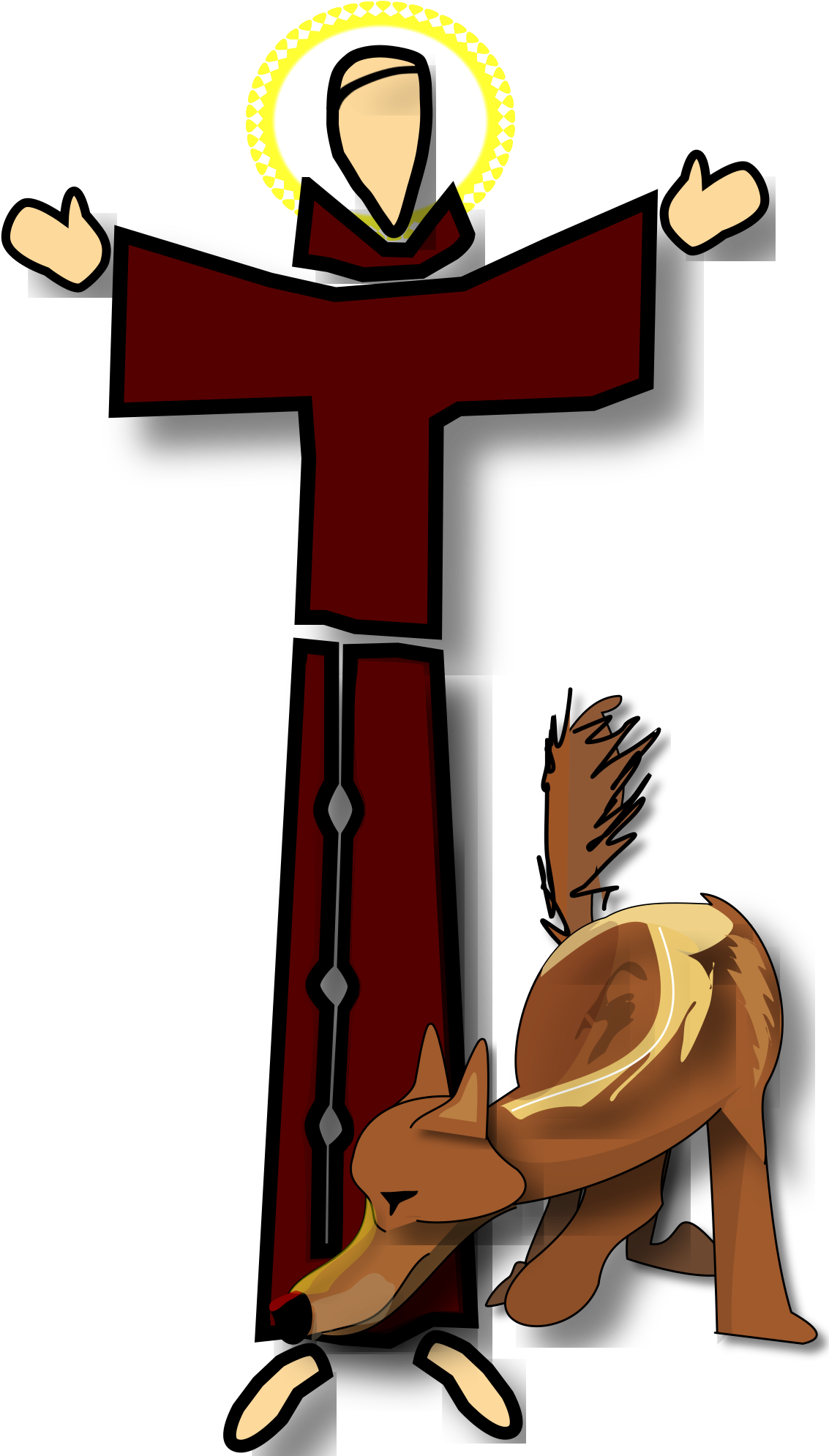 San Francisco Clipart Png - Francisco De Asis Png (1708x2400)