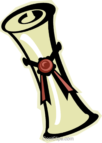 Certificate, Diploma Royalty Free Vector Clip Art Illustration - Certificate, Diploma Royalty Free Vector Clip Art Illustration (400x561)