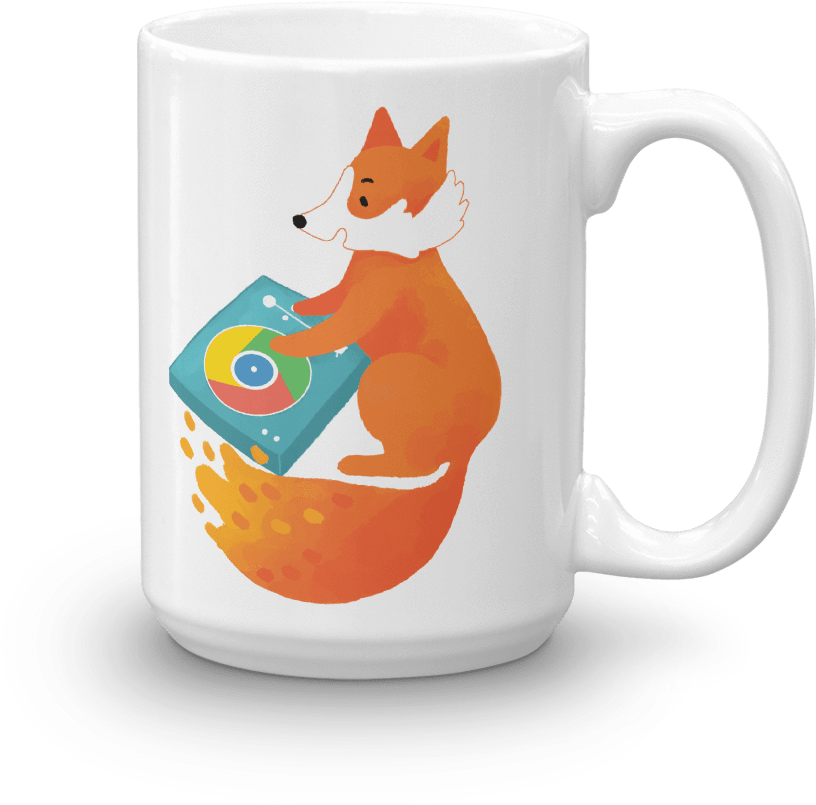 Pets In Tech 15oz Chrome Dj Firefox - Mug (1000x1000)