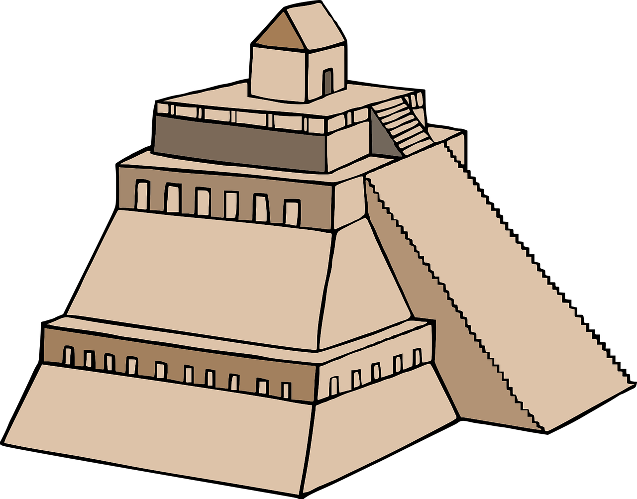 Travel, Inca, Building, Asian, Drawing - Building (1280x1003)