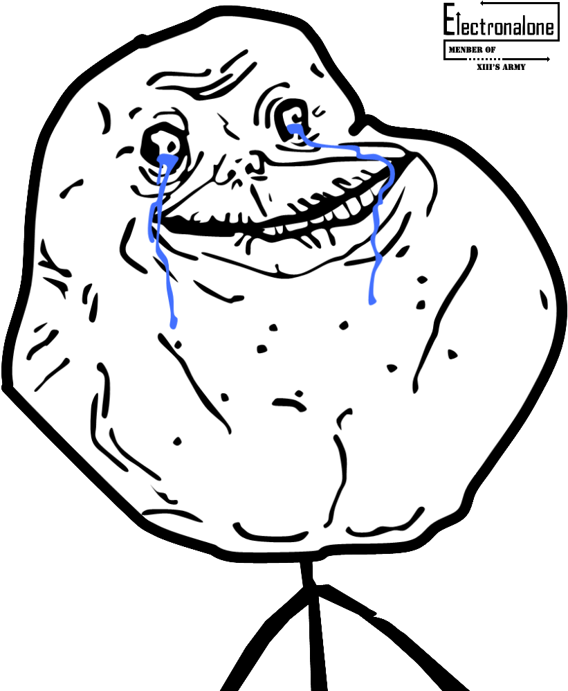 Semalam Install Open Cart Godek2 Tak Dapat Langsung - Forever Alone Png (882x1023)