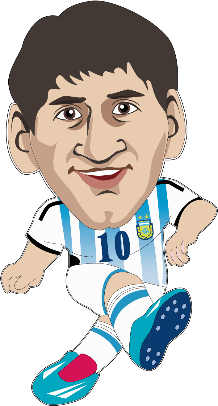 Lionel Messi 2014 Fifa World Cup Fc Barcelona Argentina - Lionel Messi Cartoon (1501x1501)