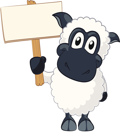 Sheep Goat Cartoon - Cartoon Lamb (503x567)