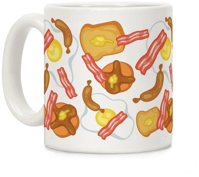 Breakfast Food Pattern Coffee Mug - Breakfast Food Pattern Tote Bag Tote Bag: Funny Tote (484x484)