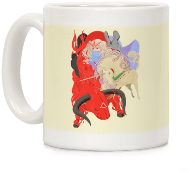 The Last Unicorn And The Red Bull Coffee Mug - The Last Unicorn (484x484)