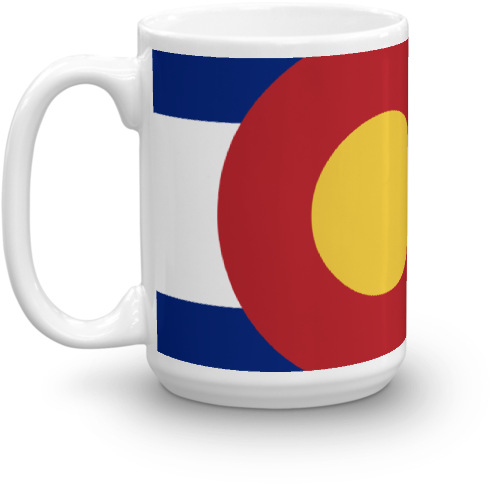 Colorado Flag Mug - Flag Of Colorado (600x600)