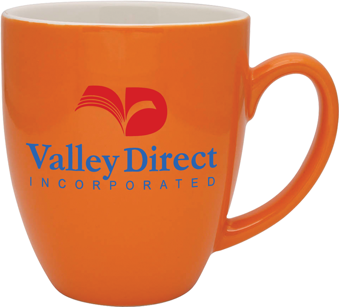 Duo-tone Ceramic Mug - Glass America 17385e-b - 16 Oz Deep Etched Orange Exterior (1200x1200)