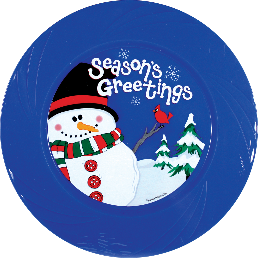 Season's Greetings Pdq - Snowman (1074x1074)