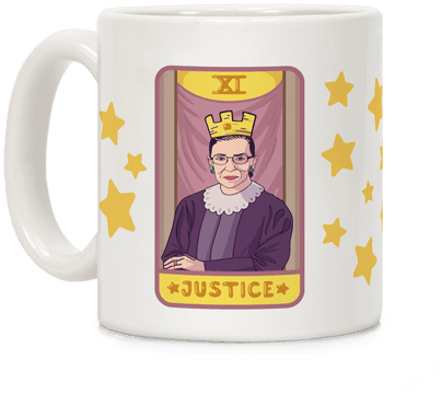 Ruth Bader Ginsburg Justice Tarot Coffee Mug - Ruth Bader Ginsburg Justice Tarot T-shirt: Funny T-shirt (484x484)